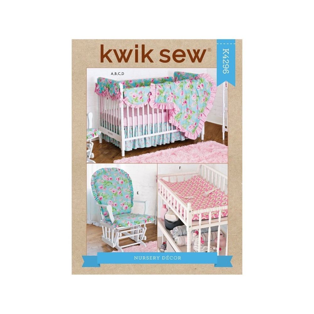 Kwik Sew Sewing Pattern 4296 10858 Nursery Decor Crib Blanket Chair Cover